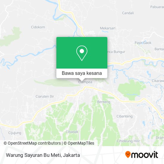 Peta Warung Sayuran Bu Meti