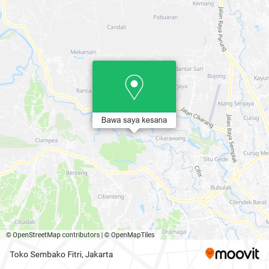 Peta Toko Sembako Fitri