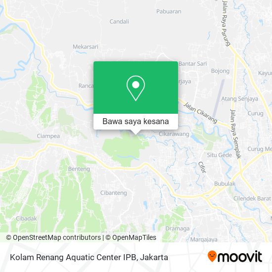 Peta Kolam Renang Aquatic Center IPB