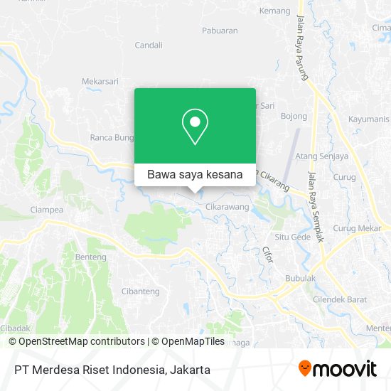 Peta PT Merdesa Riset Indonesia