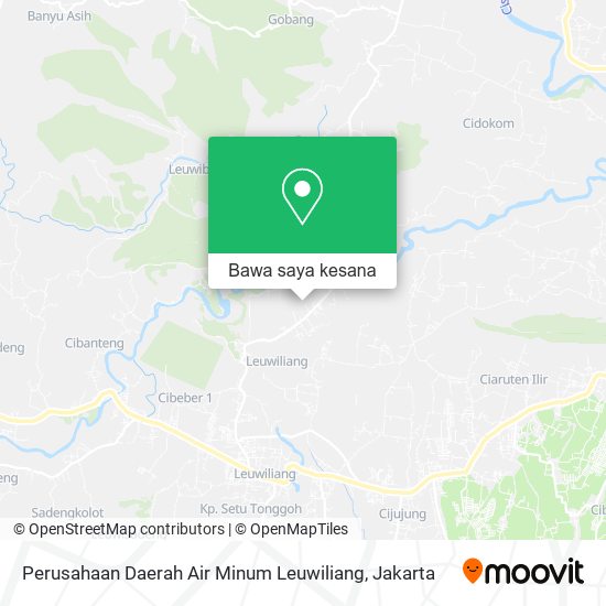 Peta Perusahaan Daerah Air Minum Leuwiliang