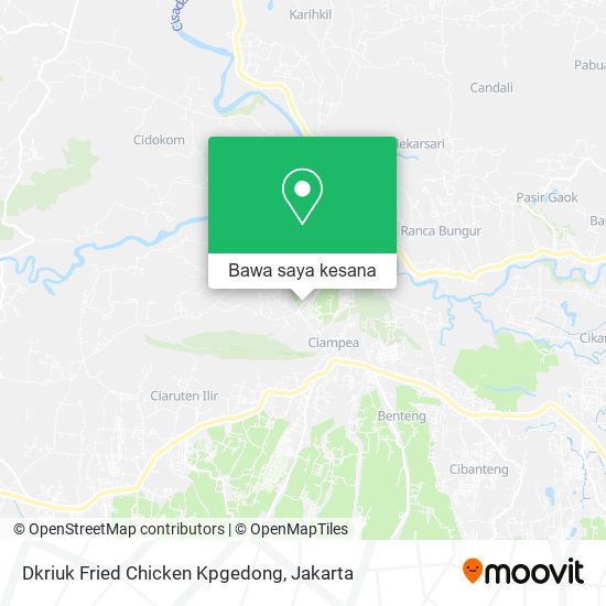 Peta Dkriuk Fried Chicken Kpgedong