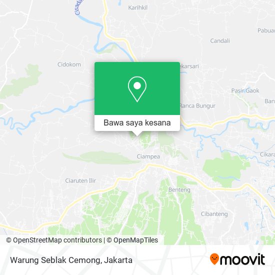 Peta Warung Seblak Cemong