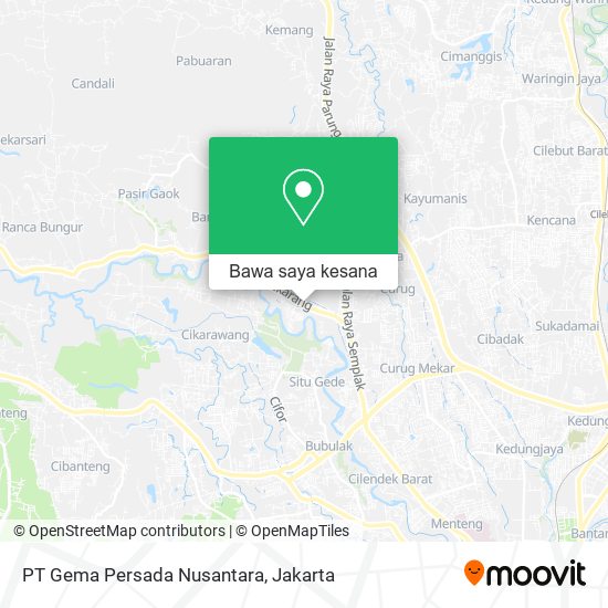 Peta PT Gema Persada Nusantara