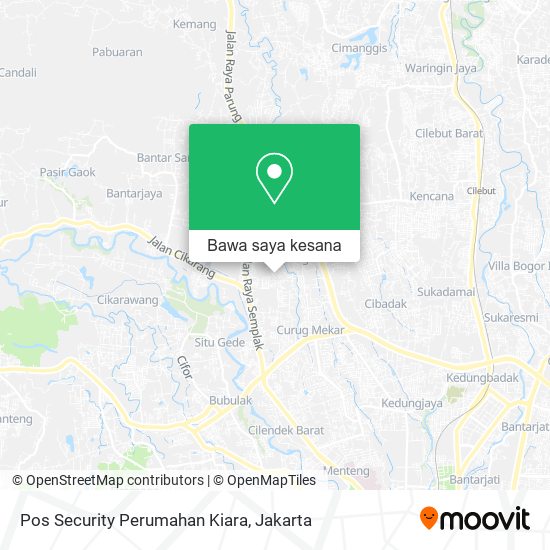 Peta Pos Security Perumahan Kiara