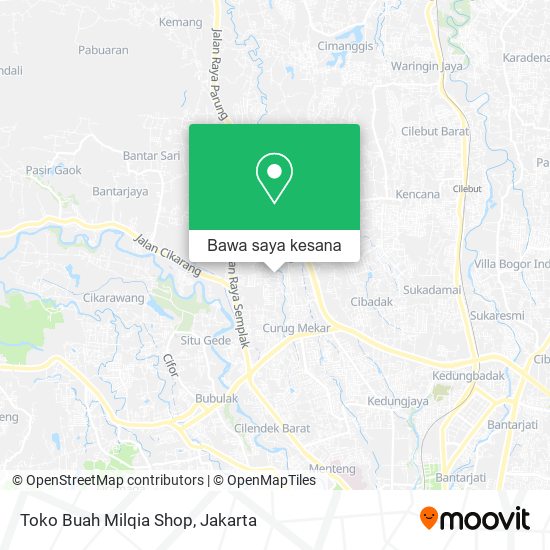 Peta Toko Buah Milqia Shop