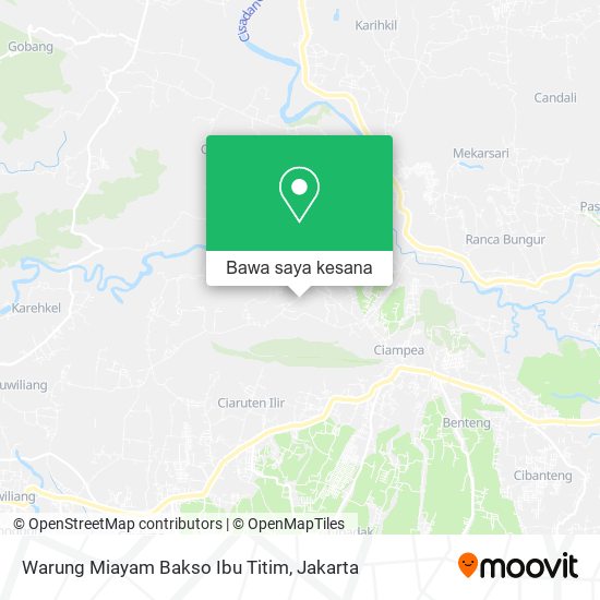 Peta Warung Miayam Bakso Ibu Titim