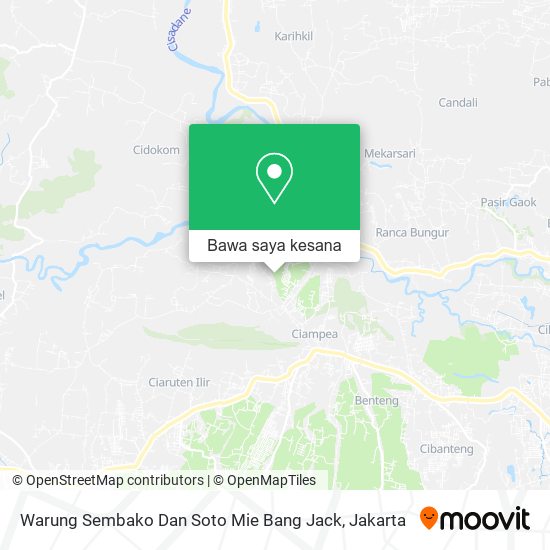 Peta Warung Sembako Dan Soto Mie Bang Jack