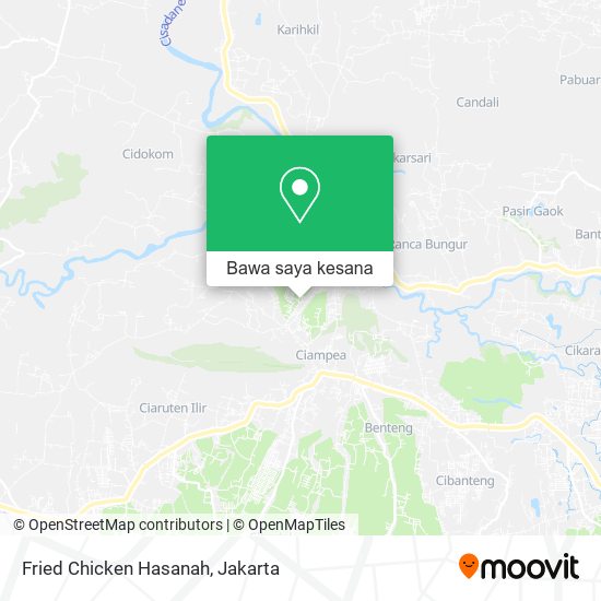 Peta Fried Chicken Hasanah