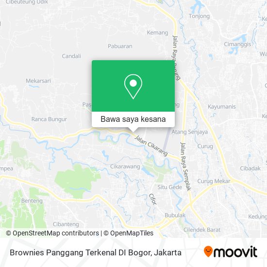 Peta Brownies Panggang Terkenal DI Bogor