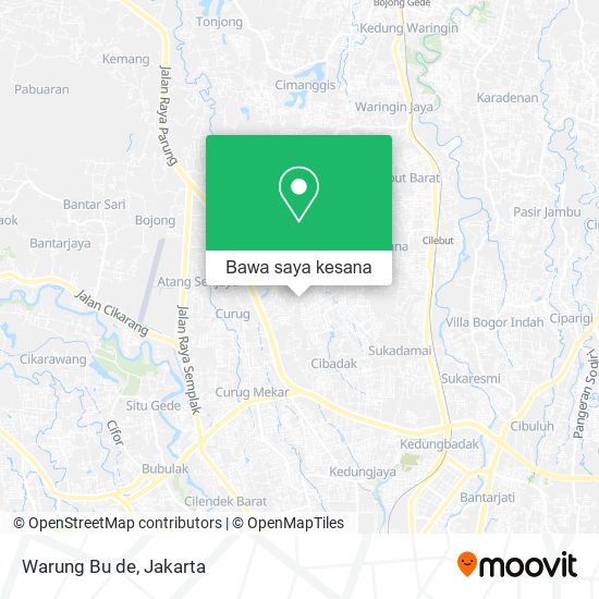 Peta Warung Bu de