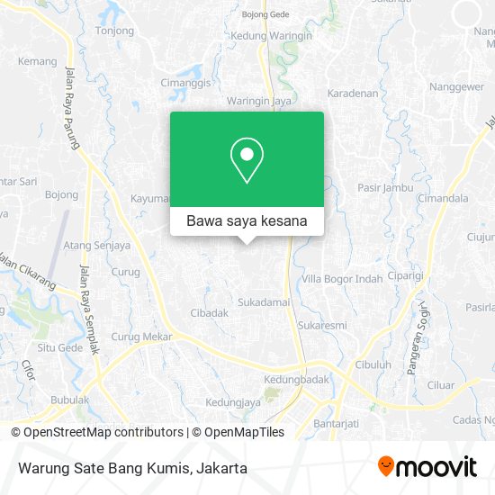 Peta Warung Sate Bang Kumis