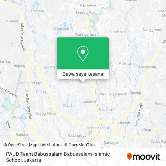 Peta PAUD Taam Babussalam Babussalam Islamic School