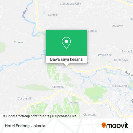 Peta Hotel Endong