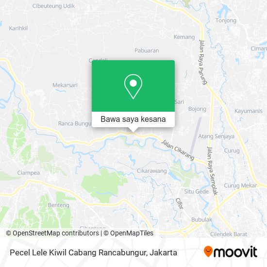 Peta Pecel Lele Kiwil Cabang Rancabungur