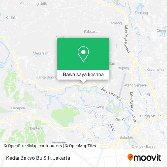 Peta Kedai Bakso Bu Siti