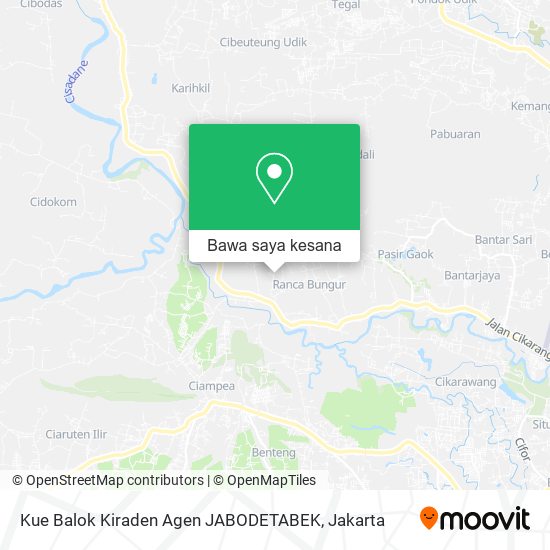 Peta Kue Balok Kiraden Agen JABODETABEK