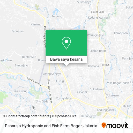 Peta Pasaraja Hydroponic and Fish Farm Bogor