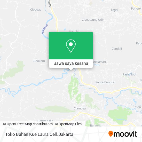 Peta Toko Bahan Kue Laura Cell