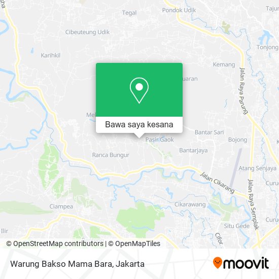 Peta Warung Bakso Mama Bara
