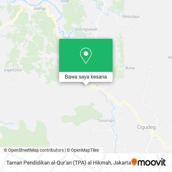 Peta Taman Pendidikan al-Qur'an (TPA) al Hikmah