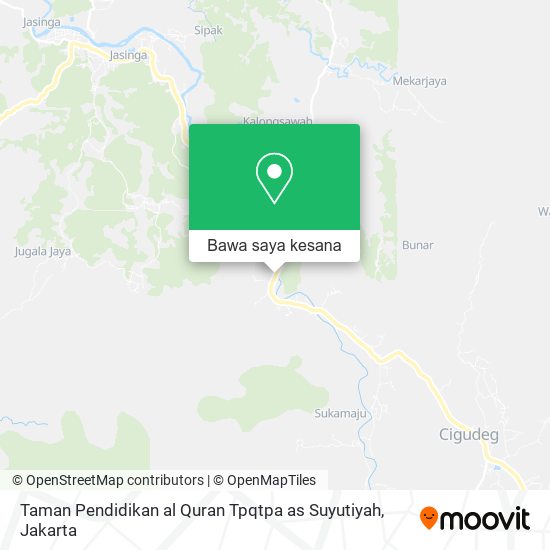 Peta Taman Pendidikan al Quran Tpqtpa as Suyutiyah