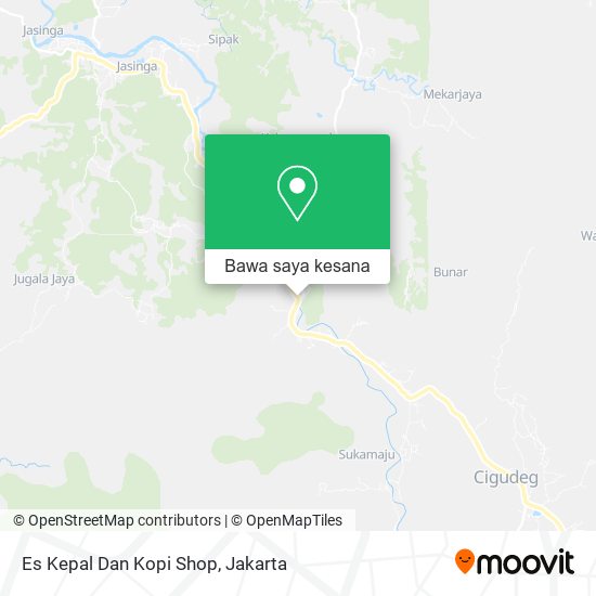 Peta Es Kepal Dan Kopi Shop