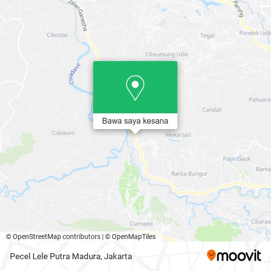 Peta Pecel Lele Putra Madura