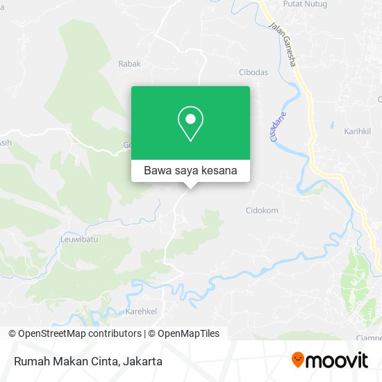 Peta Rumah Makan Cinta