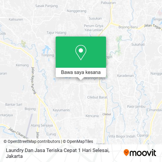 Peta Laundry Dan Jasa Teriska Cepat 1 Hari Selesai