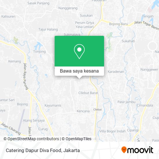 Peta Catering Dapur Diva Food