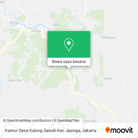 Peta Kantor Desa Kalong Sawah Kec Jasinga