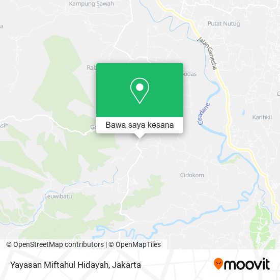 Peta Yayasan Miftahul Hidayah