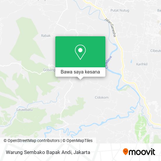 Peta Warung Sembako Bapak Andi