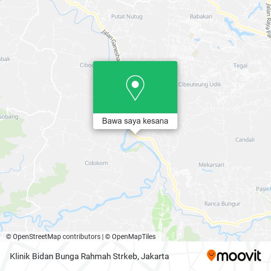 Peta Klinik Bidan Bunga Rahmah Strkeb