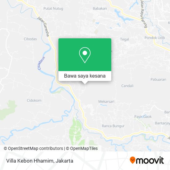 Peta Villa Kebon Hhamim