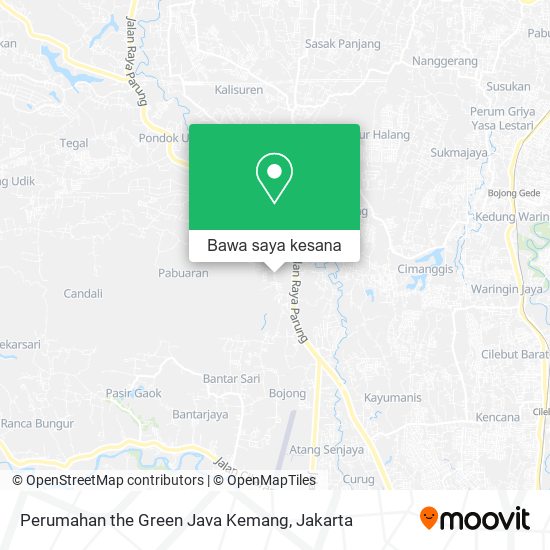 Peta Perumahan the Green Java Kemang