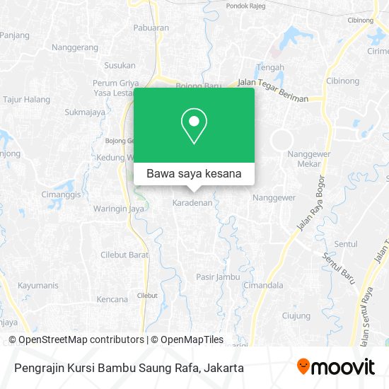Peta Pengrajin Kursi Bambu Saung Rafa