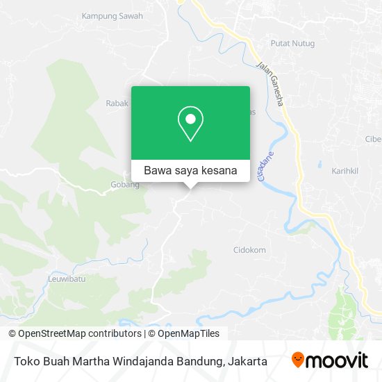 Peta Toko Buah Martha Windajanda Bandung