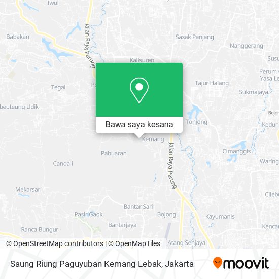 Peta Saung Riung Paguyuban Kemang Lebak