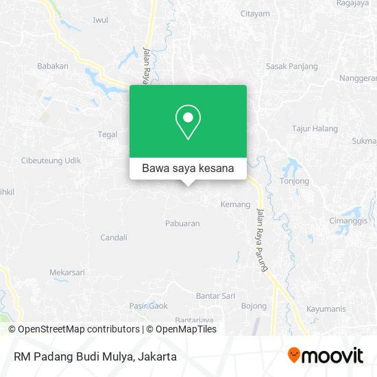 Peta RM Padang Budi Mulya