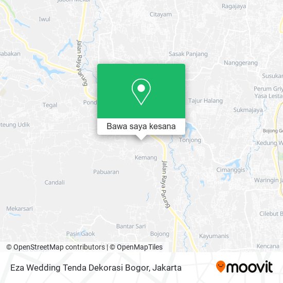 Peta Eza Wedding Tenda Dekorasi Bogor