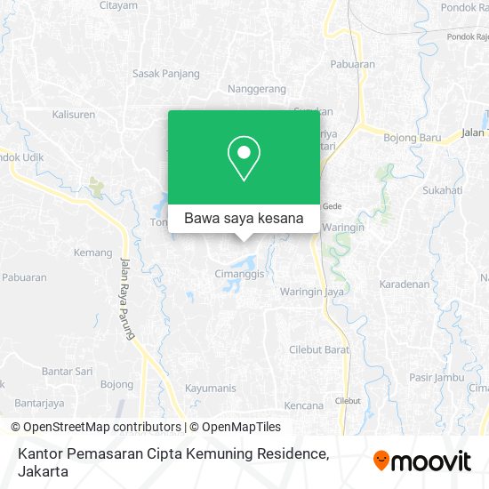 Peta Kantor Pemasaran Cipta Kemuning Residence