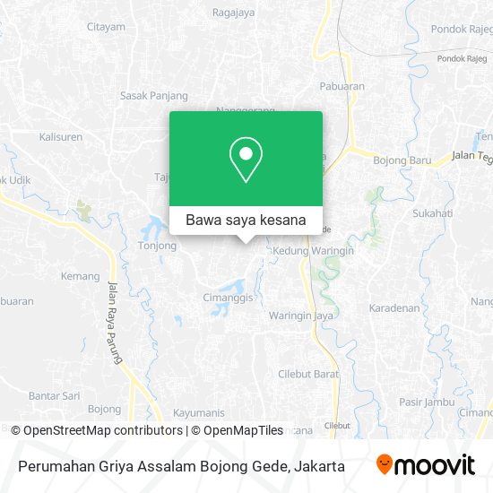 Peta Perumahan Griya Assalam Bojong Gede
