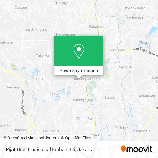 Peta Pijat Urut Tradisional Embah Siti