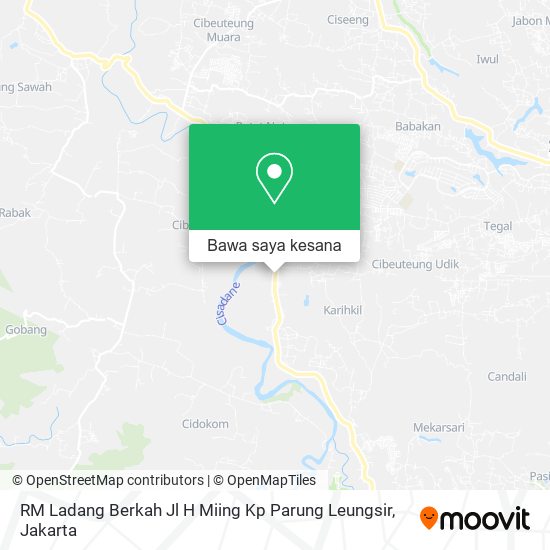 Peta RM Ladang Berkah Jl H Miing Kp Parung Leungsir