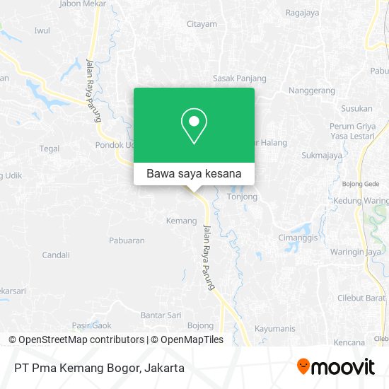 Peta PT Pma Kemang Bogor