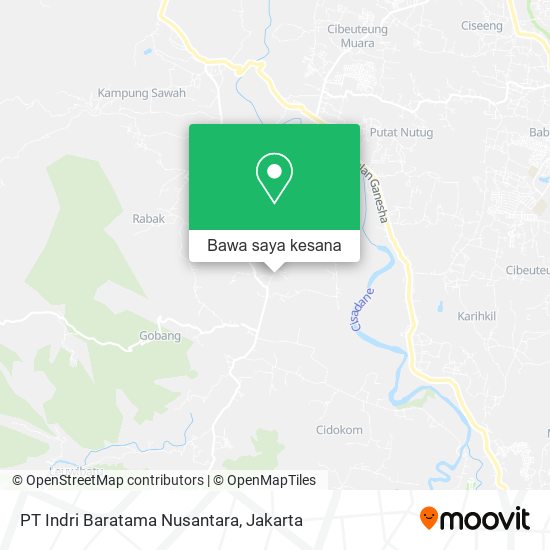 Peta PT Indri Baratama Nusantara