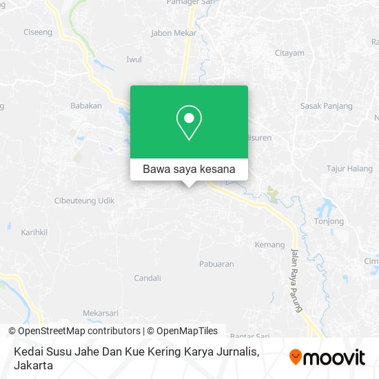 Peta Kedai Susu Jahe Dan Kue Kering Karya Jurnalis