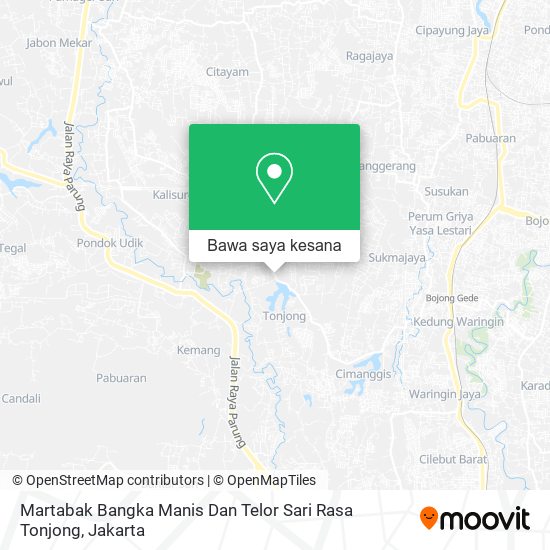 Peta Martabak Bangka Manis Dan Telor Sari Rasa Tonjong
